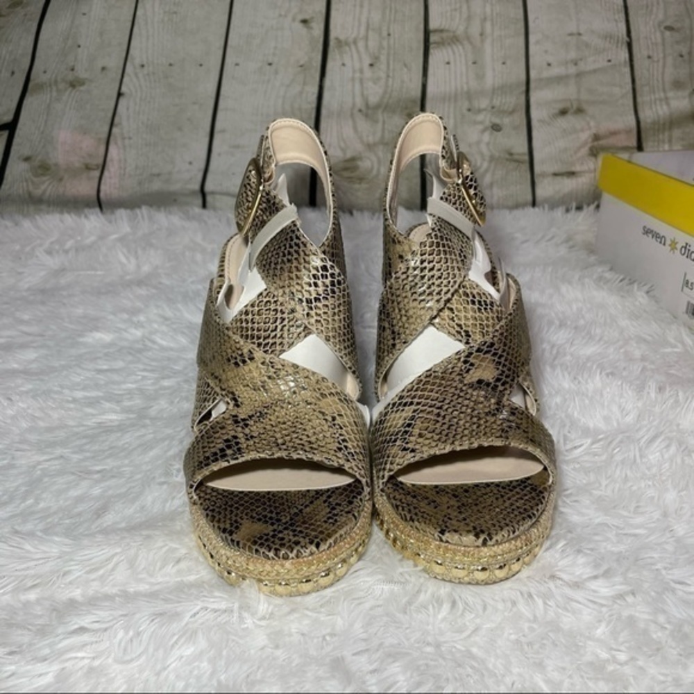 SEVEN DIALS Snake Embossed Somerset Espadrille 8.5 - Picture 5 of 16